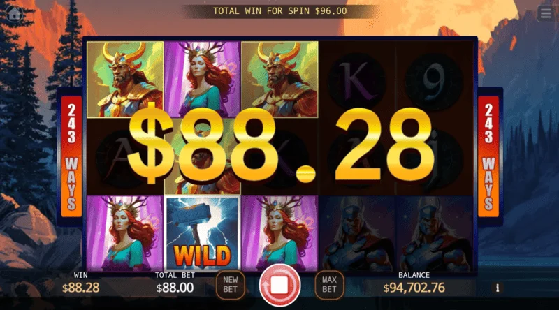 5 Gods of War - a winning combination on the grid